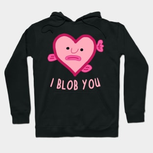 Blobfish love valentines day couple design gift Hoodie